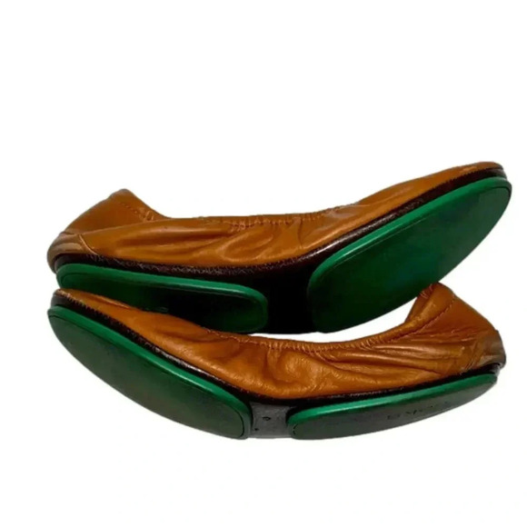 Imperfect Tieks ballet flats classic tan Italian  leather ballet flats size 9 - Picture 12 of 15